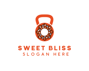 Donut Kettlebell Diet logo design