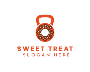 Donut Kettlebell Diet logo design