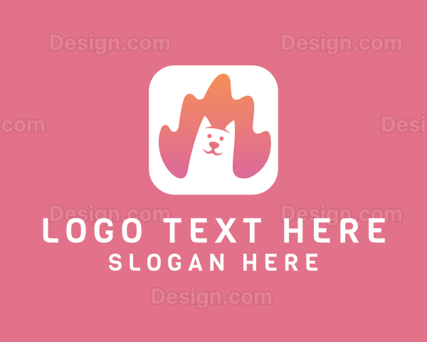 Pet Dog Animal Logo