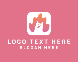 Pet Dog Animal logo