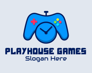 Game Console Clock  logo design