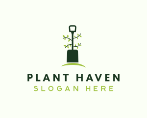 Plant Shovel Landscaping logo design