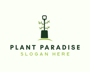 Plant Shovel Landscaping logo design