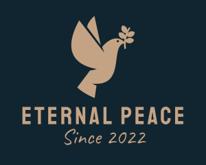 Peace Olive Dove  logo design