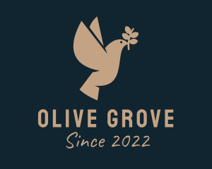 Peace Olive Dove  logo design