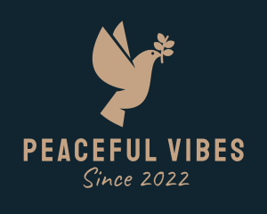 Peace Olive Dove  logo design