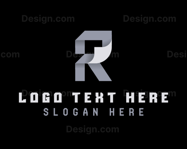 Geometric Origami Fold Logo