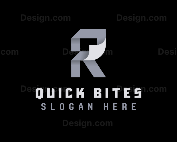 Geometric Origami Fold Logo