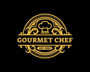 Restaurant Chef Toque logo design