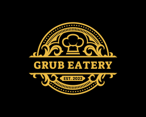 Restaurant Chef Toque logo design