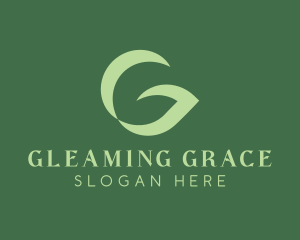 Leafy Letter G logo design