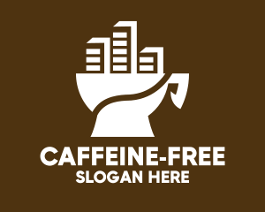 Town Coffee Cup logo design