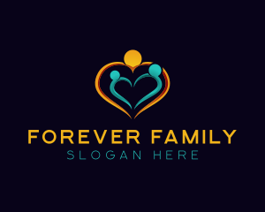 Family Heart Love logo design