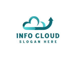 Online Cloud Arrow logo