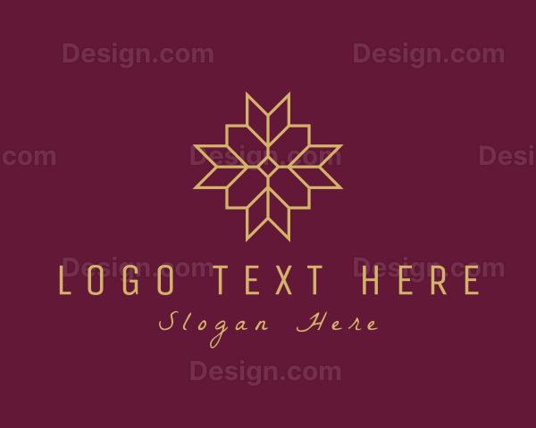 Elegant Geometric Flower Logo