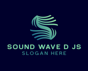 Cyberspace Technology Wave logo design