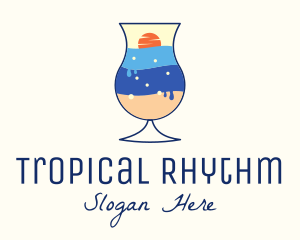 Sunset Tropical Drink logo