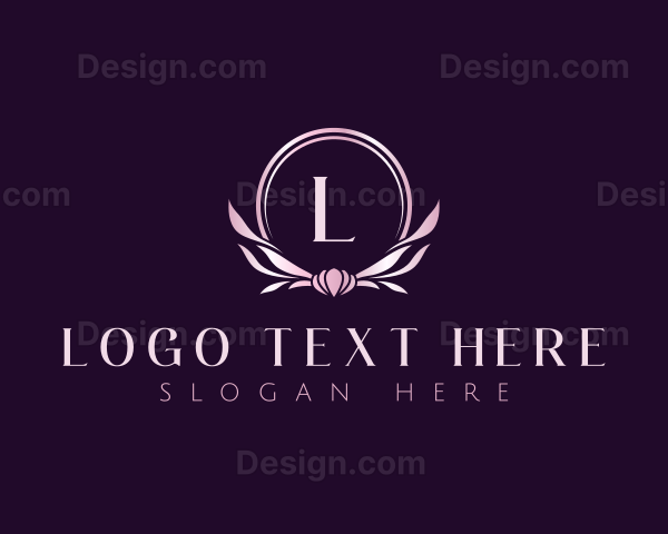 Floral Wreath Decor Logo