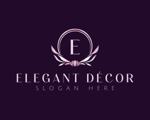 Floral Wreath Decor logo design