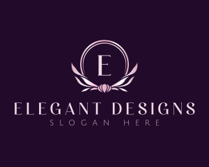 Floral Wreath Decor logo design