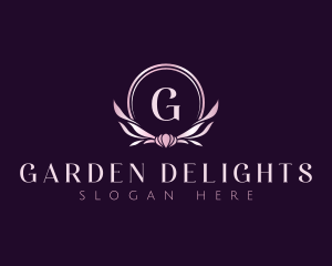 Floral Wreath Decor logo design