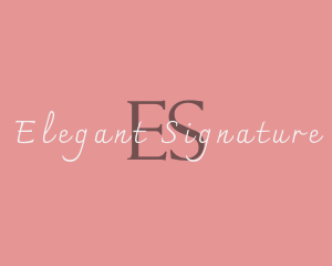 Pink Elegant Beauty logo design