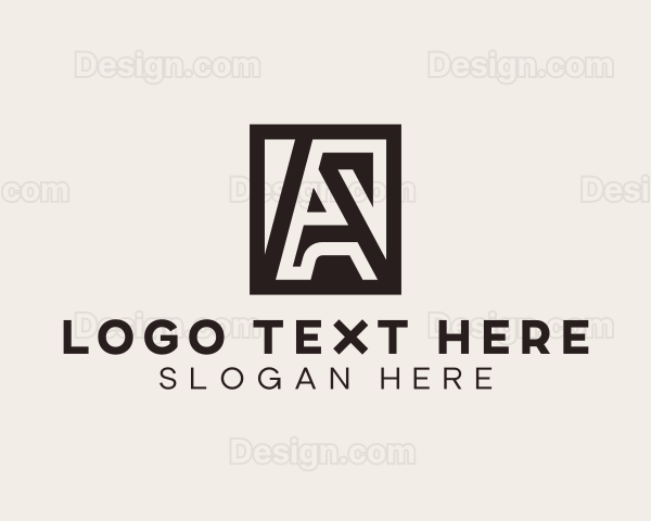 Interior Design Architect Letter A Logo