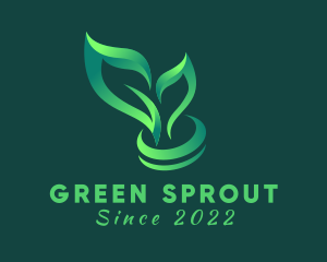 Garden Sprout Plant logo design