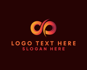 Infinity Loop Letter DA logo