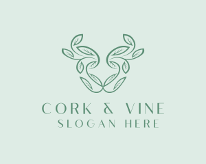 Herbal Leaf Vines logo design