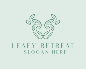 Herbal Leaf Vines logo design