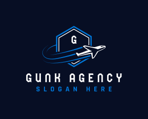 Airplane Travel Agency logo design