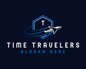 Airplane Travel Agency logo design