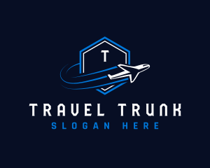 Airplane Travel Agency logo design