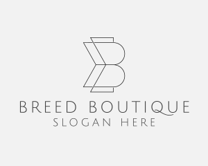 Fashion Designer Boutique Letter B logo design