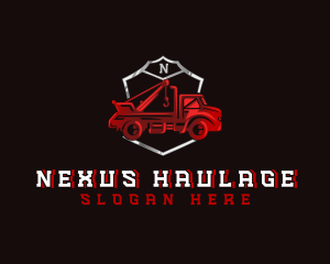 Tow Truck Shield logo design