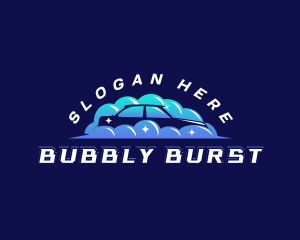 Car Wash Bubble logo design