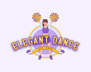 Cheerleader Dance Team logo design