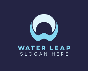 Clean Water Letter W logo design