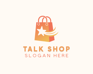 Star Shopping Bag logo design