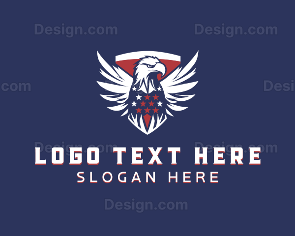 Eagle Patriotic Bird Logo