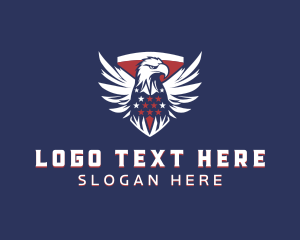 Eagle Patriotic Bird Logo