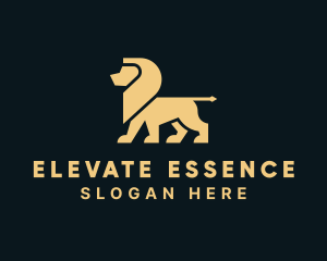 Gold Deluxe Lion logo