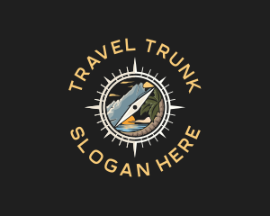 Travel Destination Compass logo design