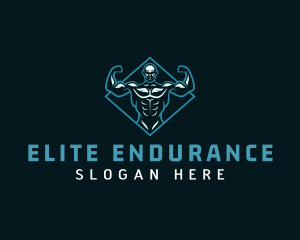 Buff Bodybuilder Fitness logo design