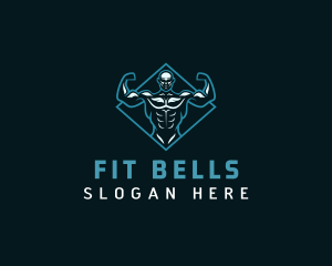 Buff Bodybuilder Fitness logo design