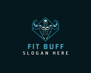Buff Bodybuilder Fitness logo