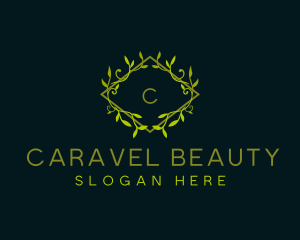  Leaf Ornamental Crest logo design