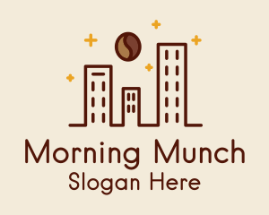 Monoline Coffee Cityscape  logo design