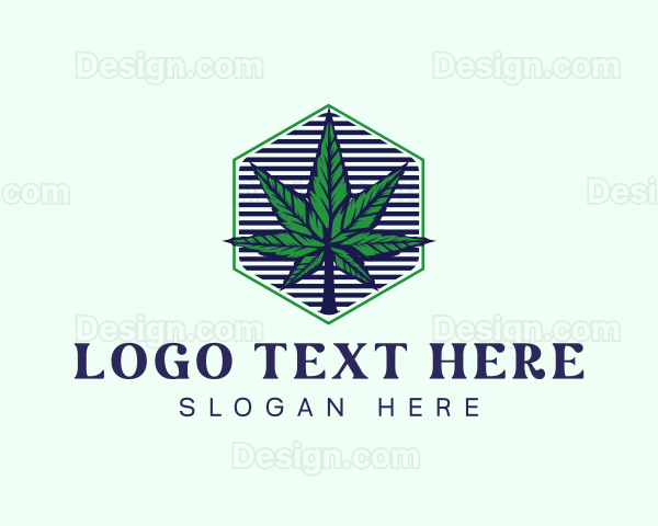 Weed Marijuana Farming Logo